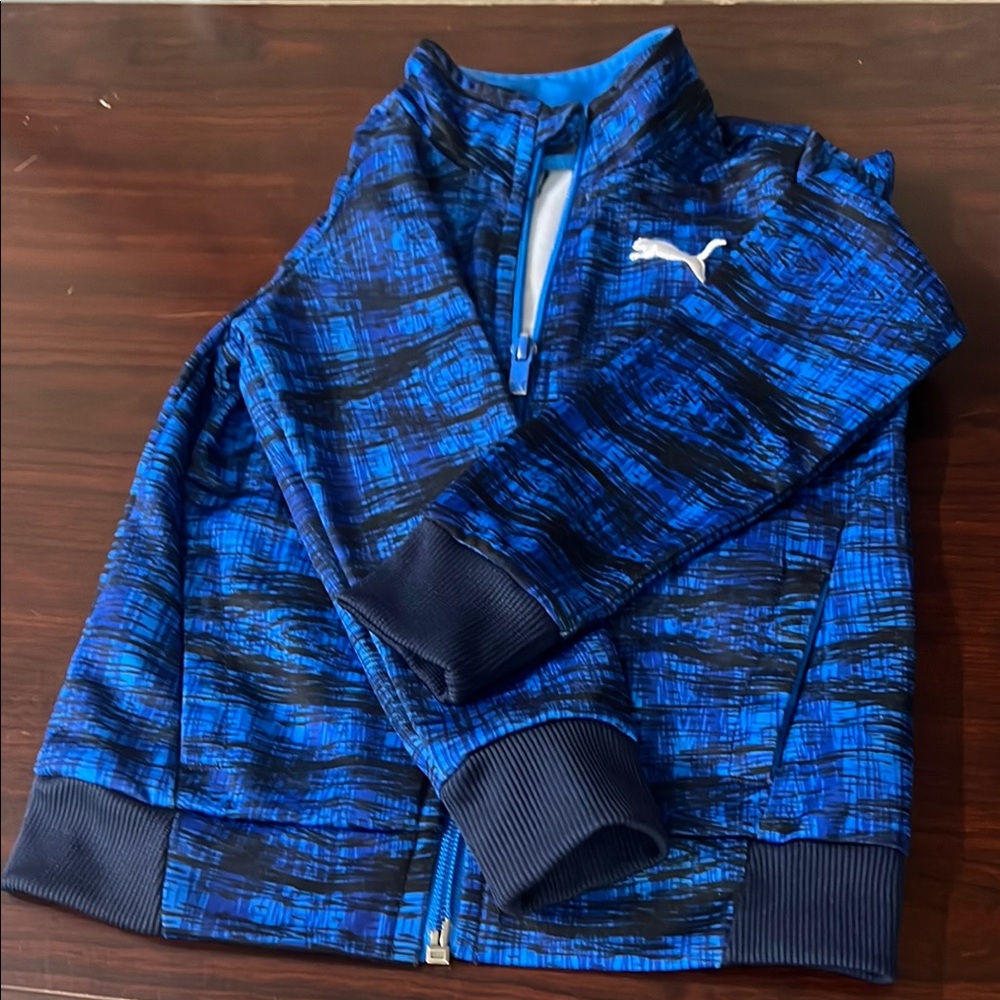 Puma Blue and Black Jacket EUC size infant 24 months